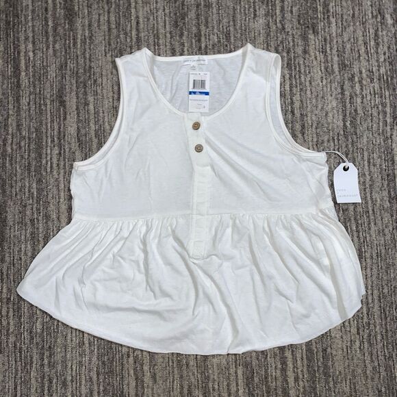 Brand New Coco + Jaimeson Women's XL The Great American Linen Blend Blouse Top - Picture 1 of 7